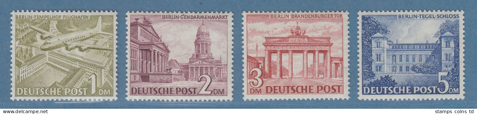 Berliner Bauten 4 Markwerte 1DM-5DM Mi.-Nr 57-60  Kpl. Postfrisch, Teils Gpr. - Unused Stamps