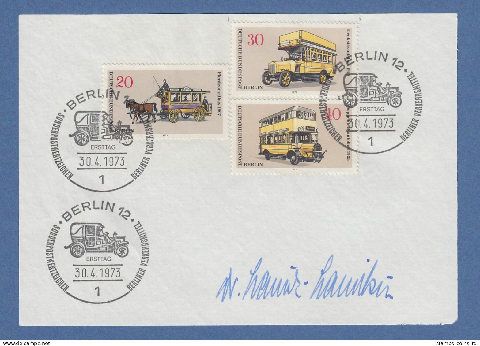 Dr. Lauritz Lauritzen Bundesminister Für Verkehr Original-Autogramm 1973 - Autres & Non Classés