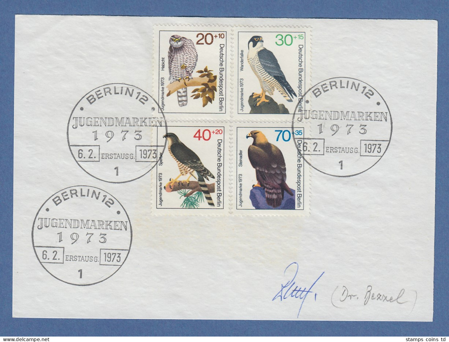 Dr. Bezzel Vizepräsident Dt. Ornithologen-Gesellschaft Original-Autogramm 1973 - Sonstige & Ohne Zuordnung