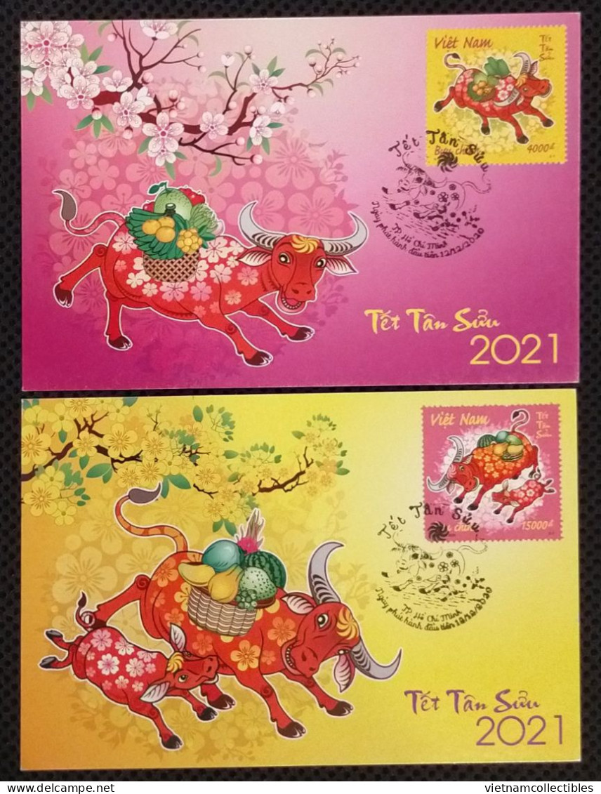 Vietnam Viet Nam Maxi Cards 2020 : New Year Of Buffalo 2021 (Ms1138) - Viêt-Nam