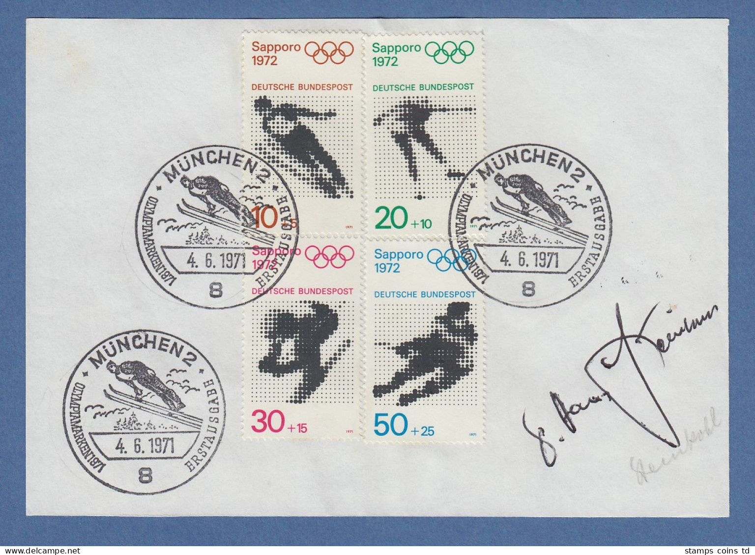 Hans Steinkohl Chirurg & Zweiter Bürgermeister München Original-Autogramm 1971 - Autres & Non Classés