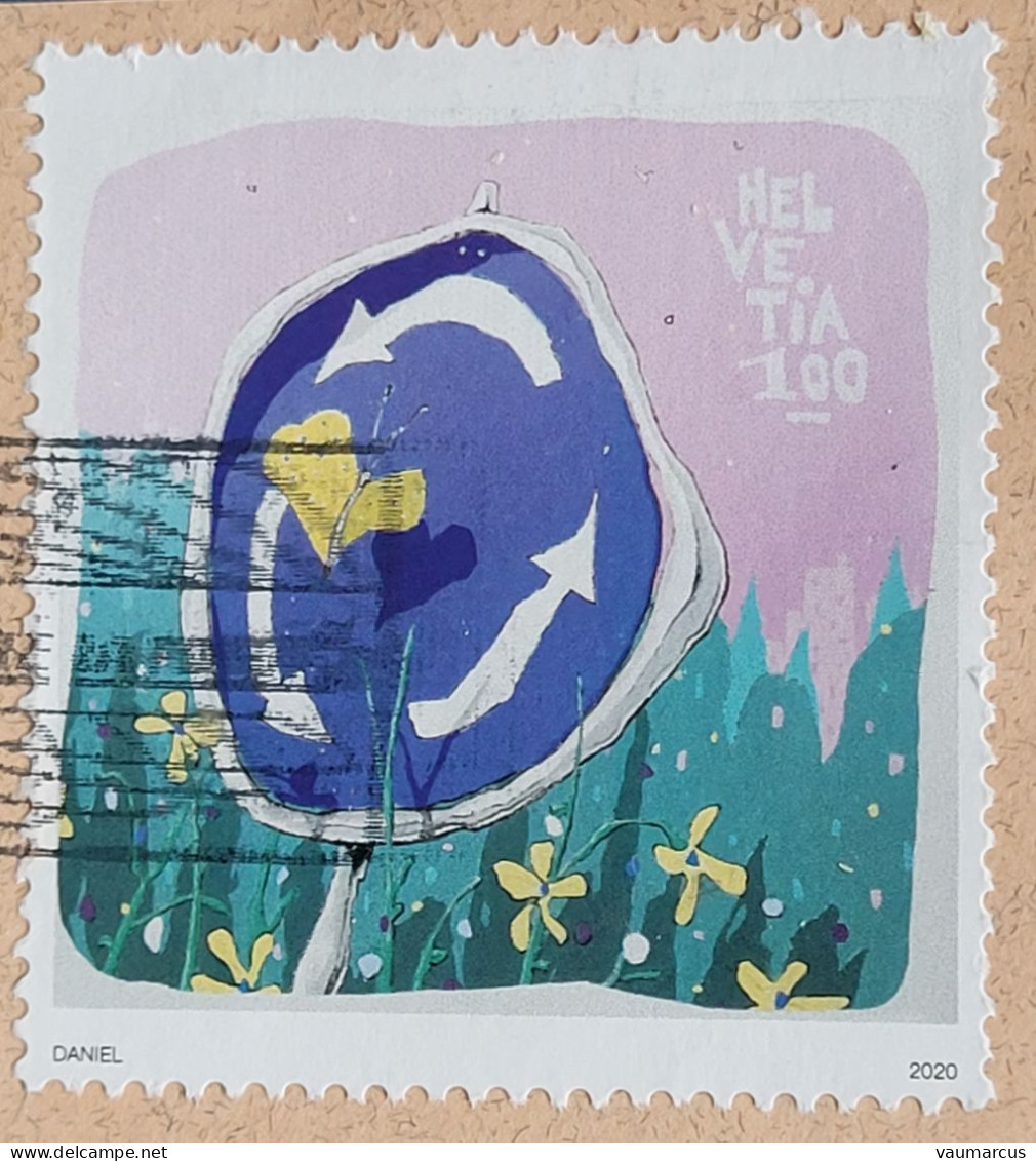2020 Zu 1801 / SBK 1787 / Mi 2658 / YT 2600 Obl  STREET ART Sur Fragment - Used Stamps