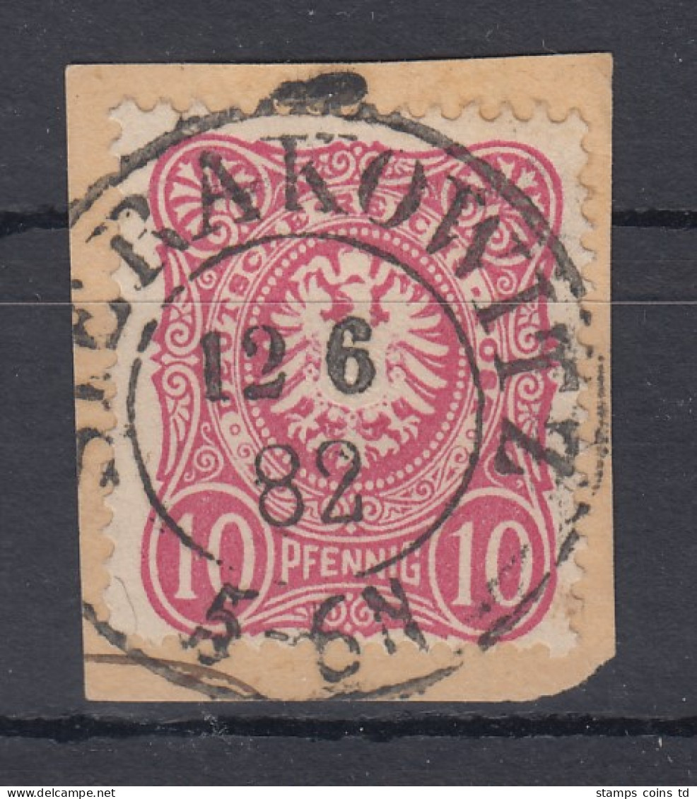 Deutsches Reich Mi.-Nr. 41 Auf Briefstück, O SIERAKOWITZ 12.6.82 - Used Stamps