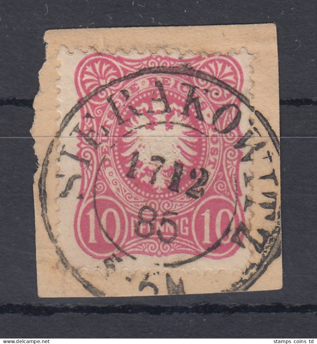 Deutsches Reich Mi.-Nr. 41 Auf Briefstück, O SIERAKOWITZ 17.12.85 - Usados