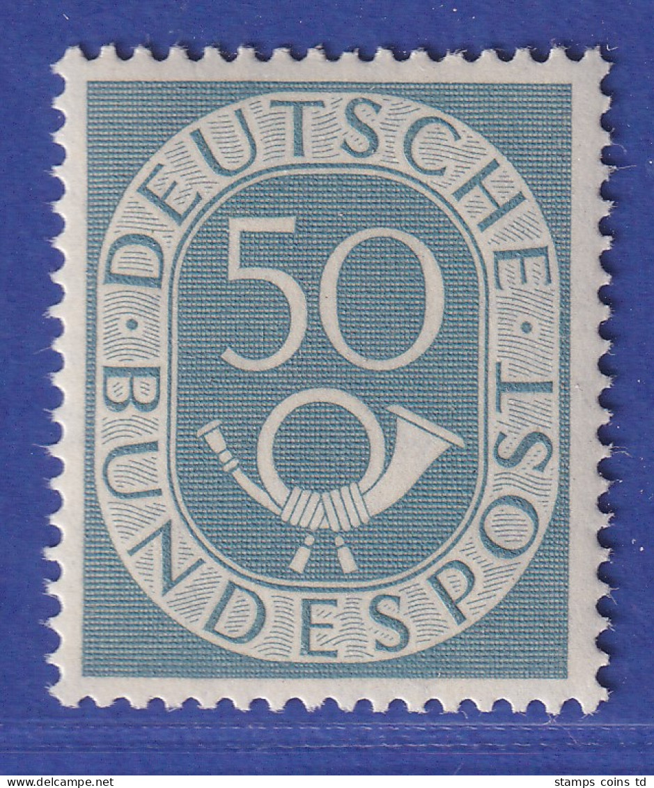 Bundesrepublik 1951 Posthornsatz 50Pfg-Wert Mi.-Nr. 134 ** - Ongebruikt