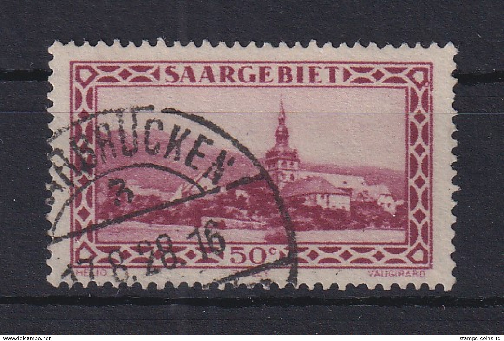 Saar 1927 Abtei Tholey Mi.-Nr. 114 Mit PLF I Gestempelt Geprüft NEY BPP - Used Stamps