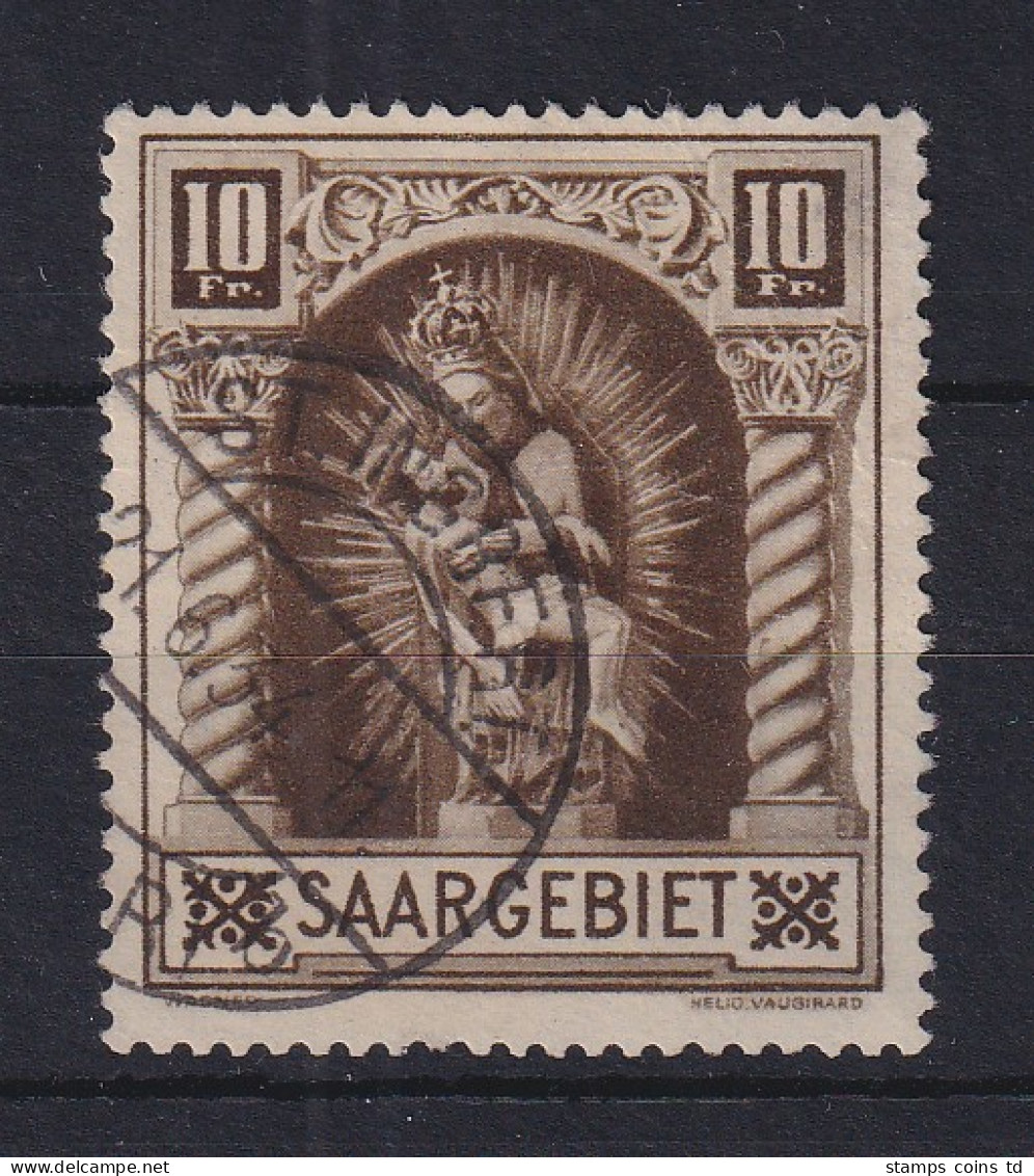 Saar 1925 Madonna Von Blieskastel Mi-Nr. 103 Mit PLF III Gest. ST. INGBERT - Gebraucht