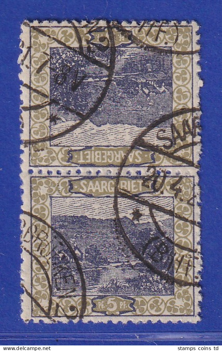 Saar 1921 Mi.-Nr. 53 Kehrdruck Kdr IV Gest. SAARBRÜCKEN Gpr. BPP - Used Stamps