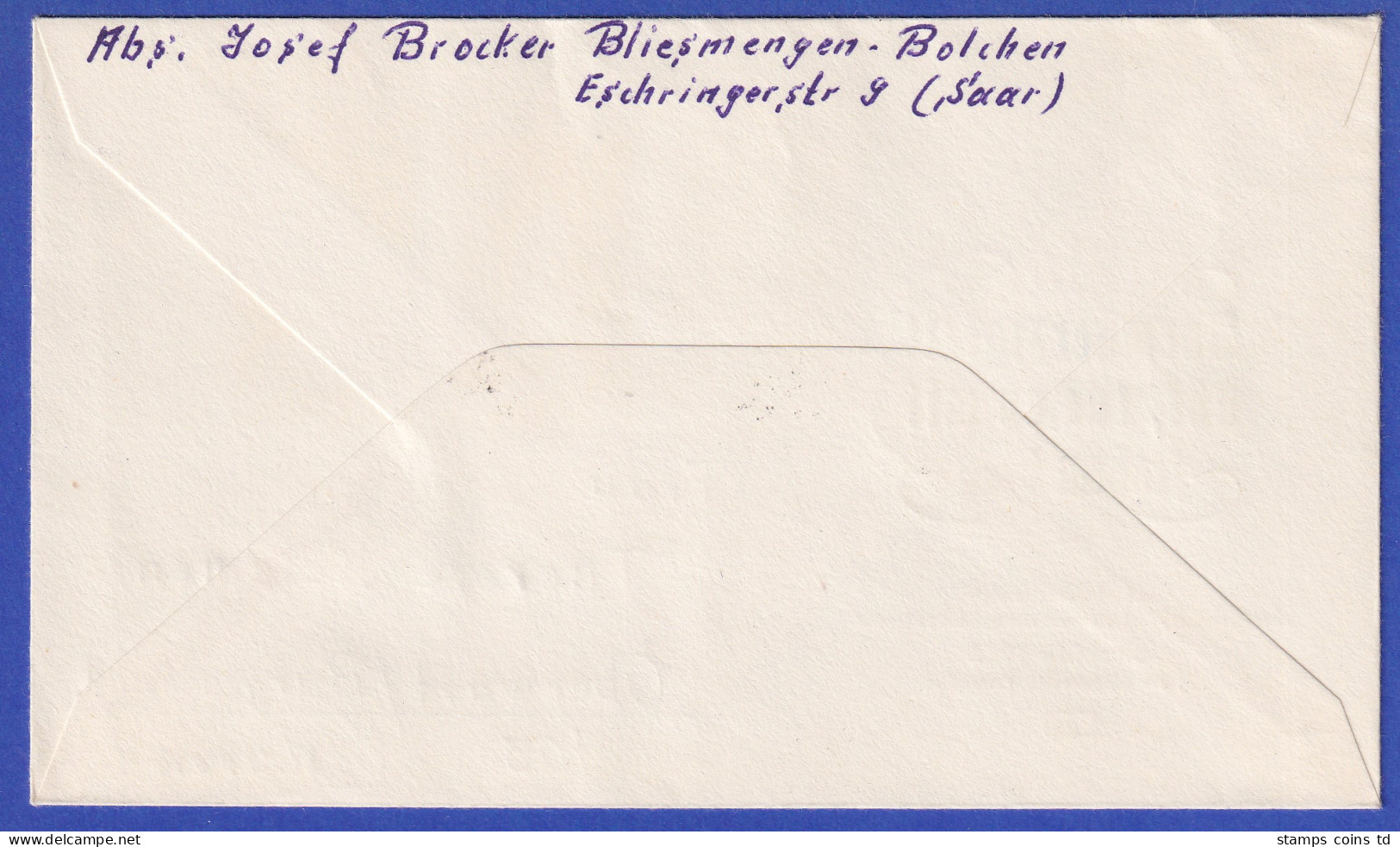 Saarland 1956 Volkshilfe Gemälde Mi.-Nr. 376-78 Auf FDC, Tages-O BLIESMENGEN - Briefe U. Dokumente