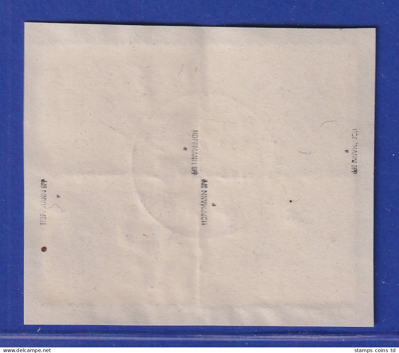 Saar 1921 Mi.-Nr. 53 Viererblock Mit 2x Kehrdruck Kdr III Gest. ST. INGBERT Gpr. - Gebraucht
