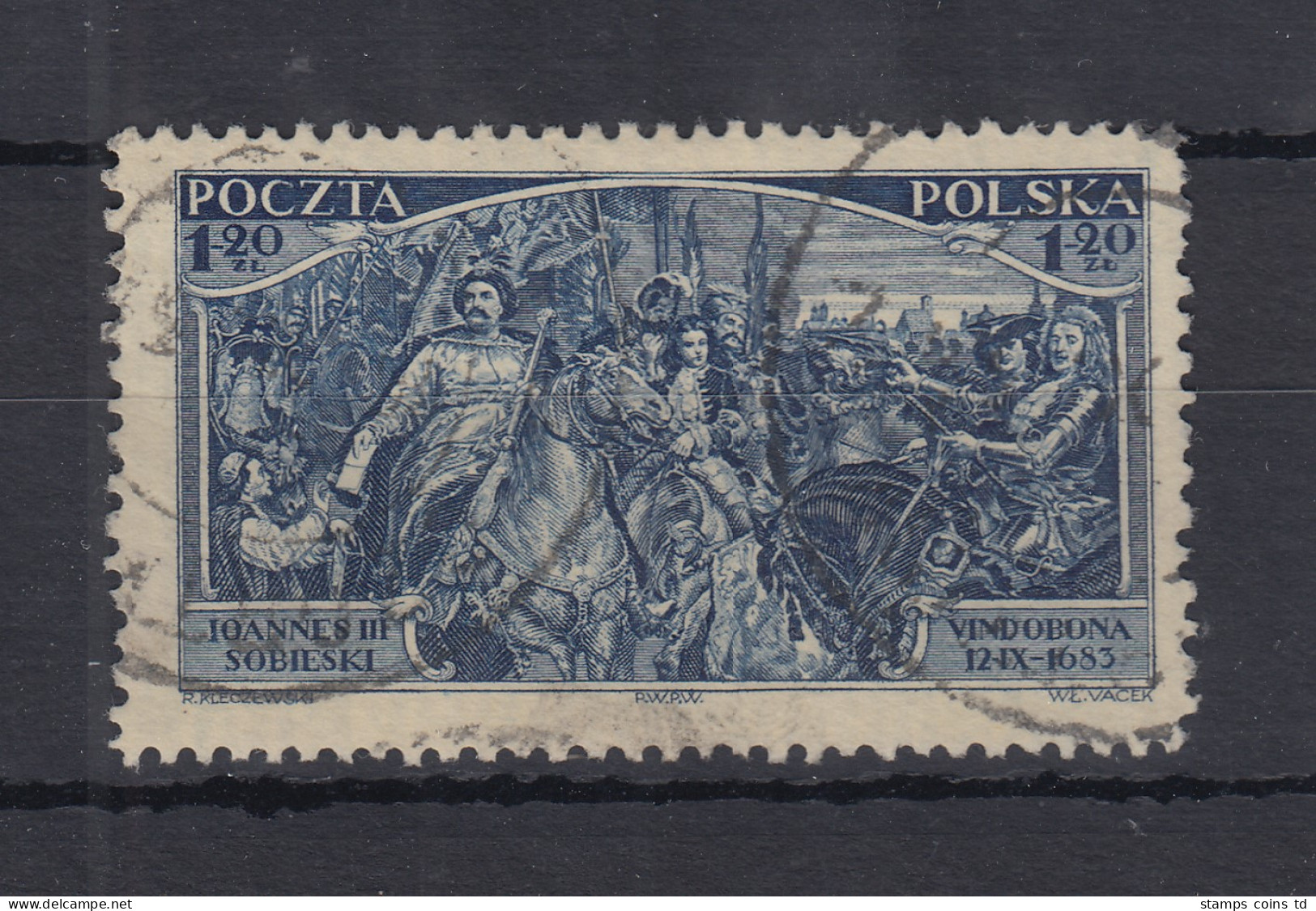 Polen / Polska 1933  Befreiung Wiens (1683) Mi.-Nr. 283 O - Autres & Non Classés