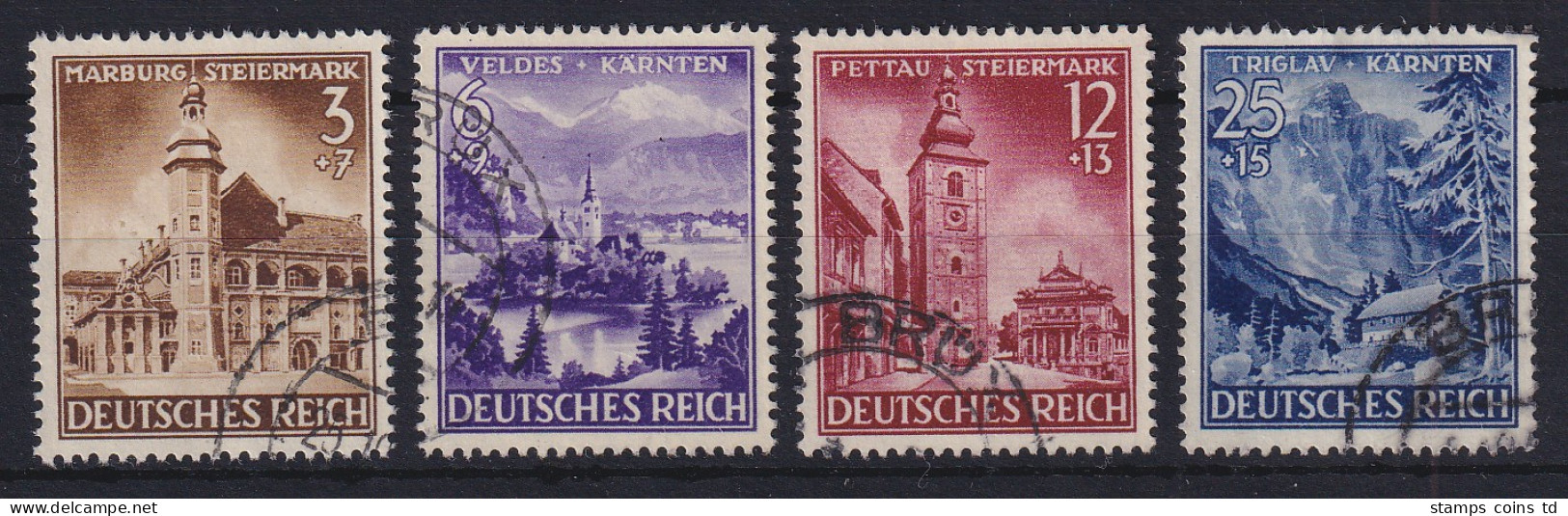 Deutsches Reich 1941 Kärnten Steiermark Mi.-Nr. 806-809 Gestempelt - Gebraucht