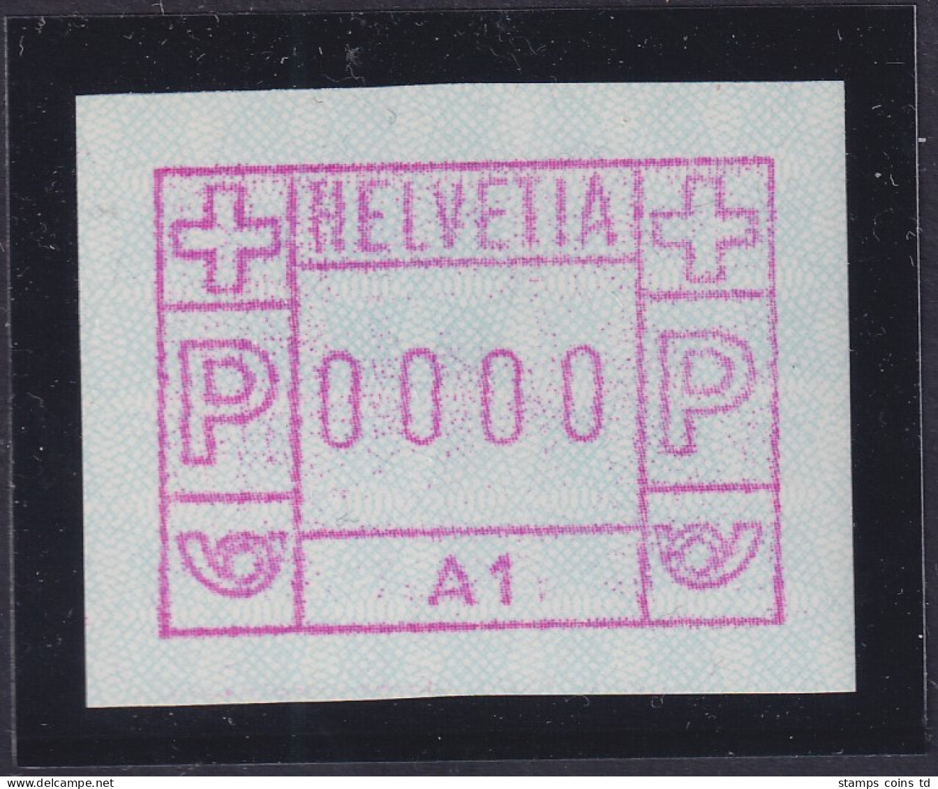 Schweiz 1976, 1. FRAMA-ATM Standort A1  0000-Druck ** - Automatic Stamps