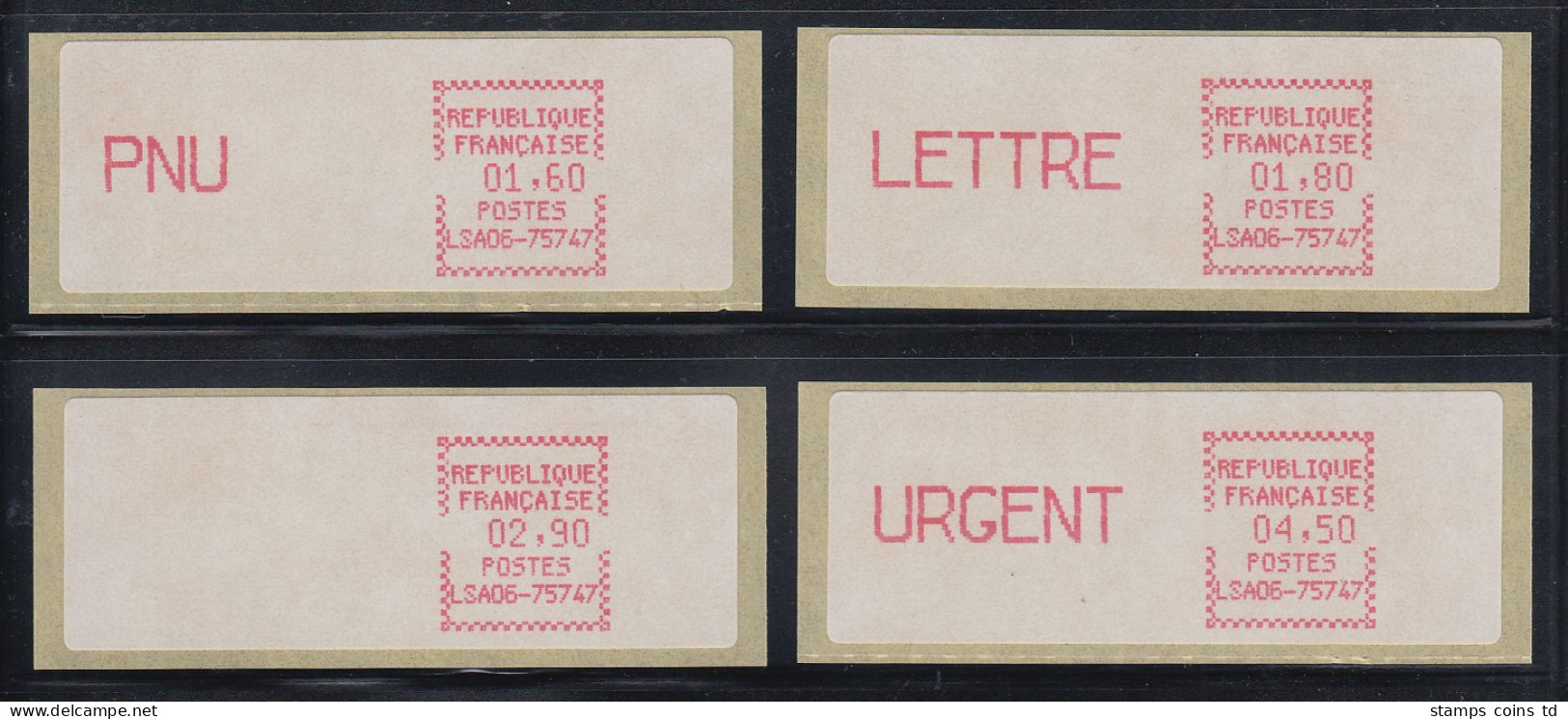 Frankreich CGA-Alcatel ATM LSA06-75747 Satz 4 Werte Aus 3. Tarif  **  - Other & Unclassified