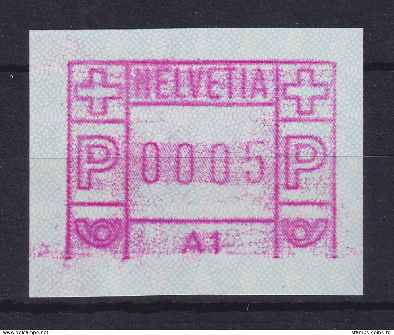 Schweiz 1976, 1. FRAMA-ATM Standort A1 Druck Ohne Unterlinie ** - Sellos De Distribuidores