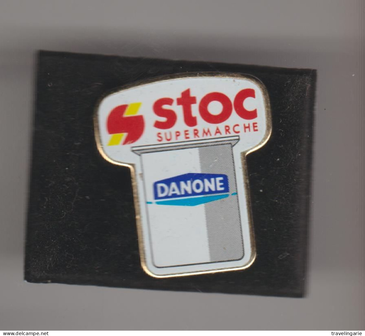 Pin Badge Stock Supermarché DANONE In Box - Marques