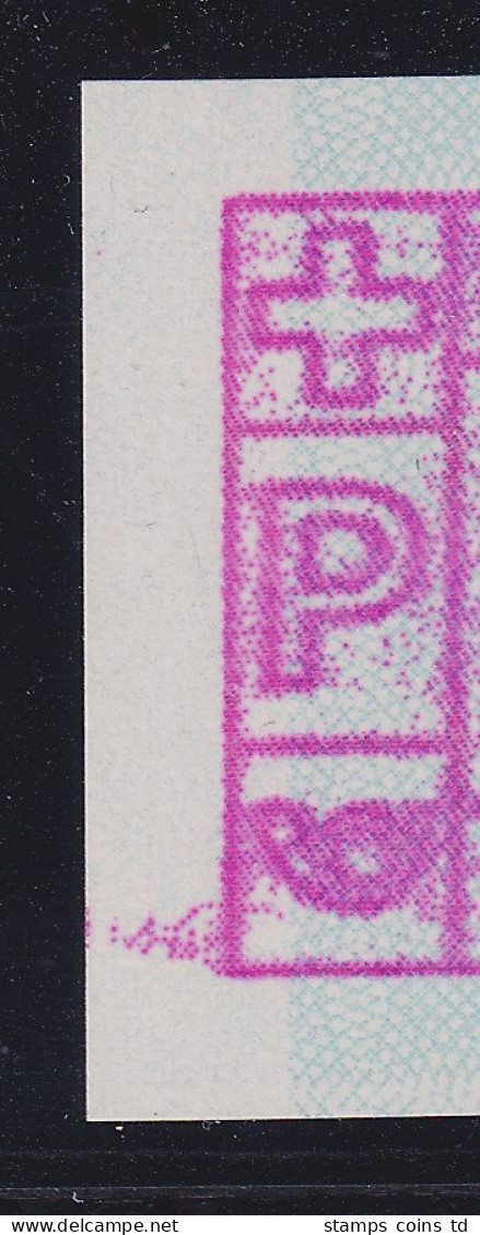 Schweiz 1978 FRAMA-ATM Mi-Nr. 2 Abart Unterdruck Links Ca.7mm Fehlend !!!  RRR - Timbres D'automates