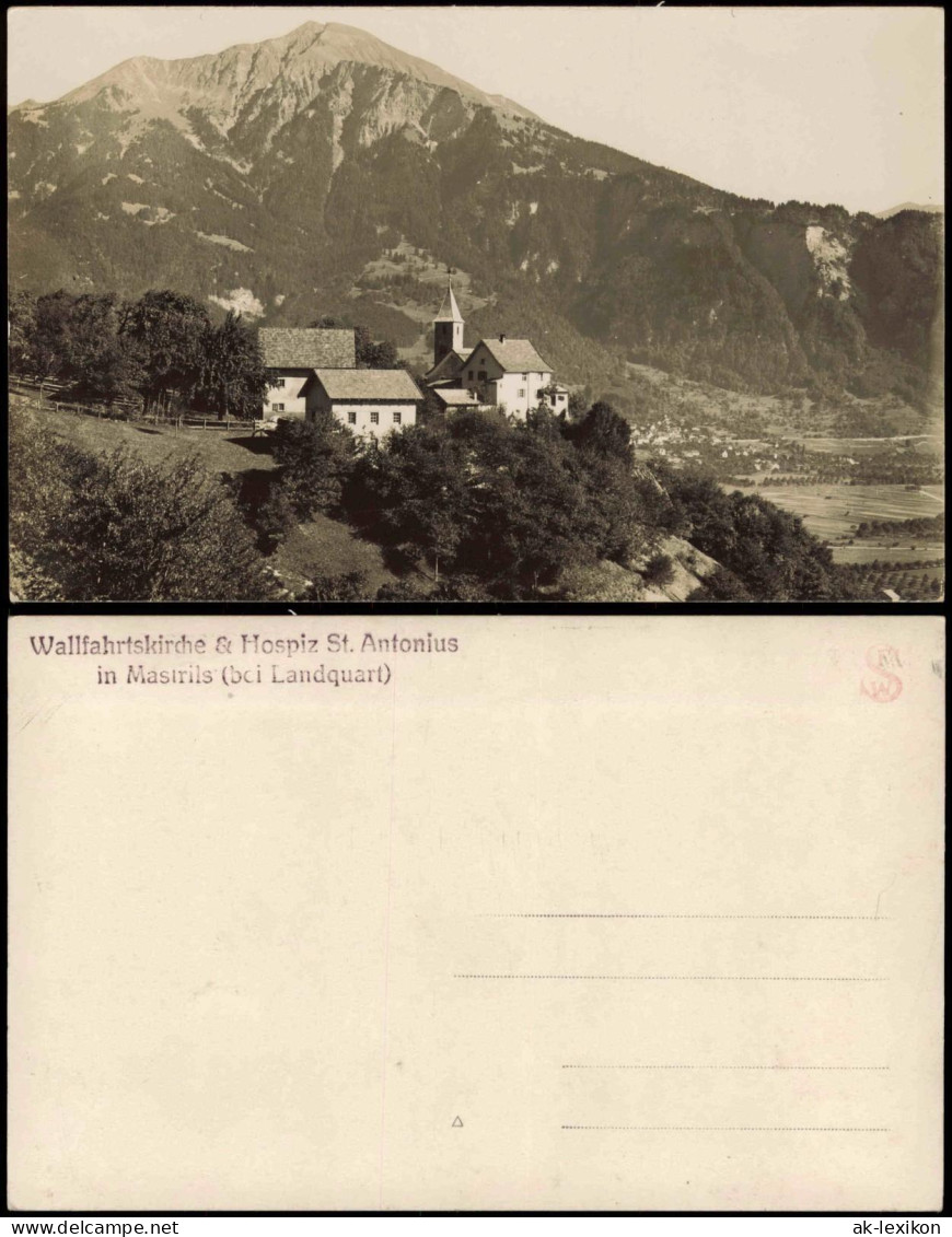 Ansichtskarte Mastrils-Landquart GR Stadtpartie Kanton Graubünden 1928 - Autres & Non Classés