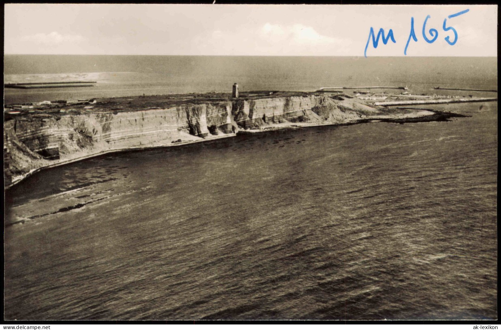 Ansichtskarte Helgoland (Insel) Westküste, Luftaufnahme Luftbild 1959 - Autres & Non Classés