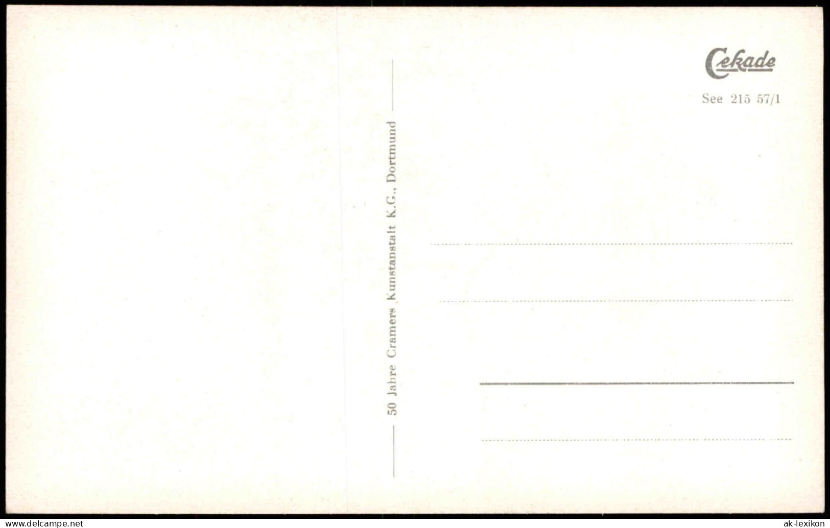 Ansichtskarte  Meer Stürmische See Wellen 1957 - Other & Unclassified