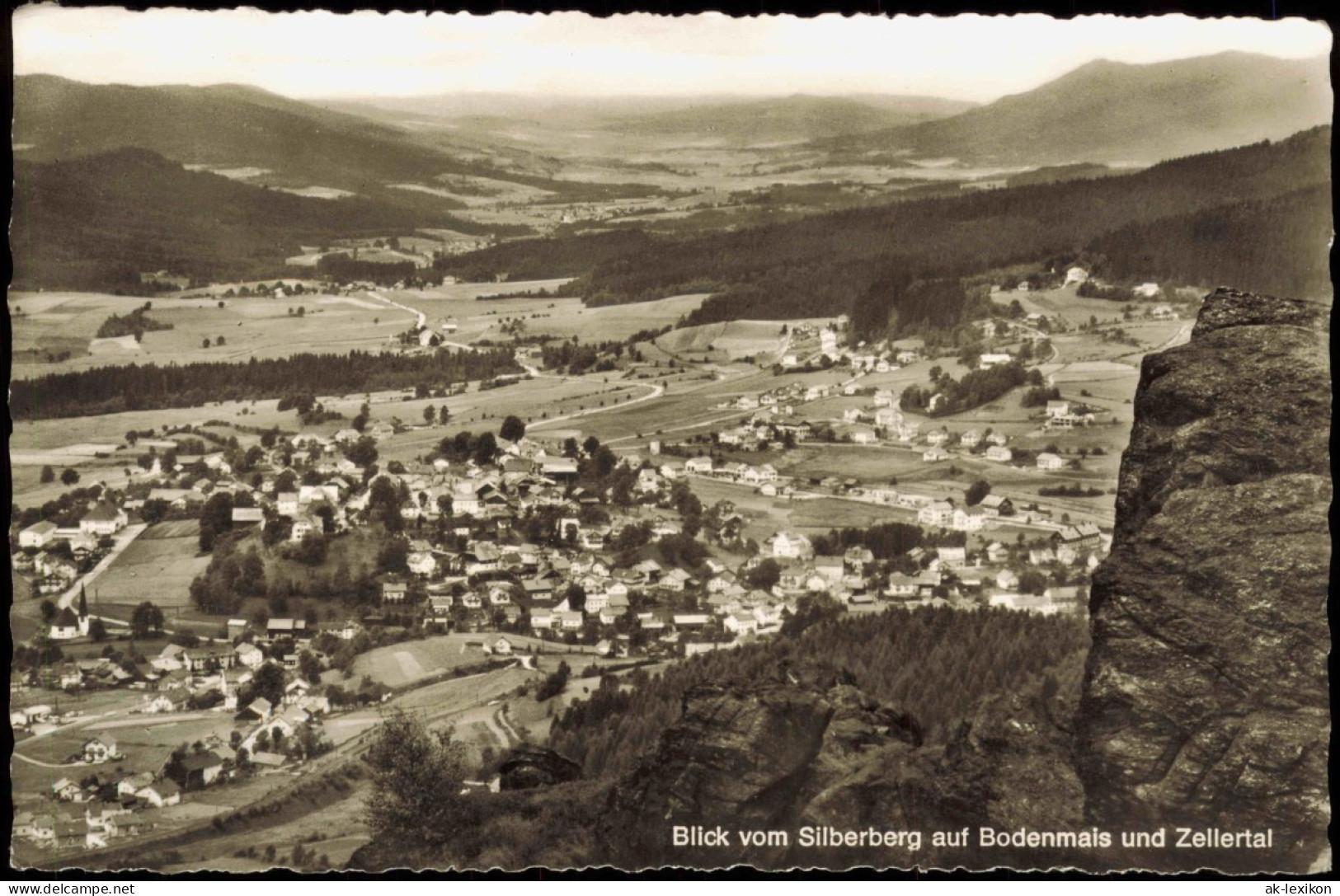 Ansichtskarte Bodenmais Blick Vom Silberberg Auf Zellertal 1969 - Bodenmais