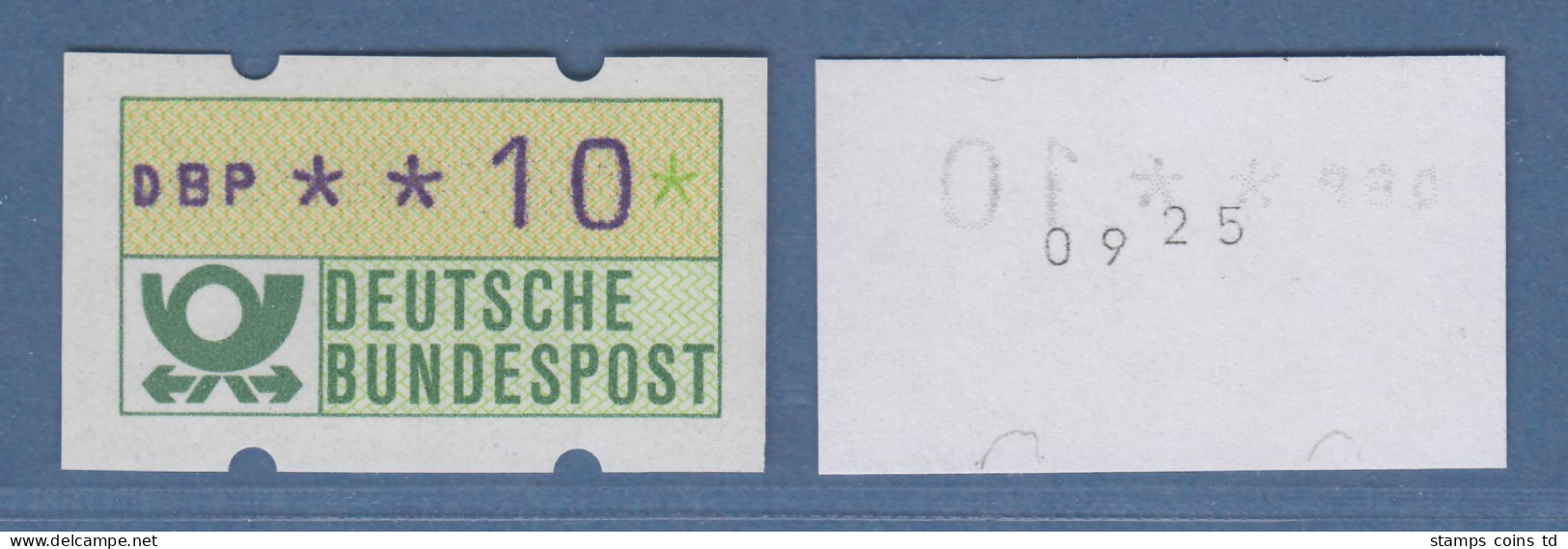 ATM - Abart  BLAUE MÜNCHNER,1982, Wert 10Pfg Mit VERSETZTER Zählnummer, Rarität! - Timbres De Distributeurs [ATM]