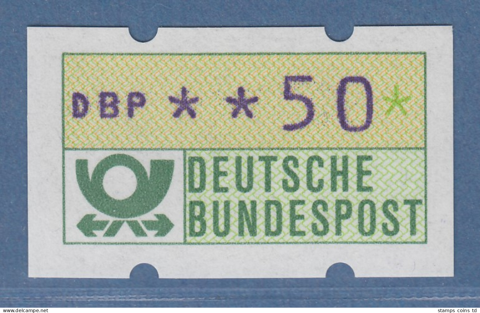 ATM Mit Blauviolettem Werteindruck, Sog. BLAUE MÜNCHNER,1982, Wert 50Pfg ** - Timbres De Distributeurs [ATM]