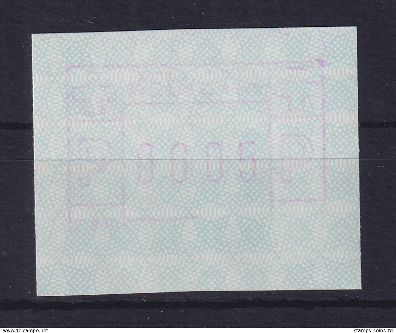 Schweiz 1979 FRAMA-ATM Mi-Nr 3.1a Teildruck Schräg Verlaufender Druckausfall **  - Timbres D'automates