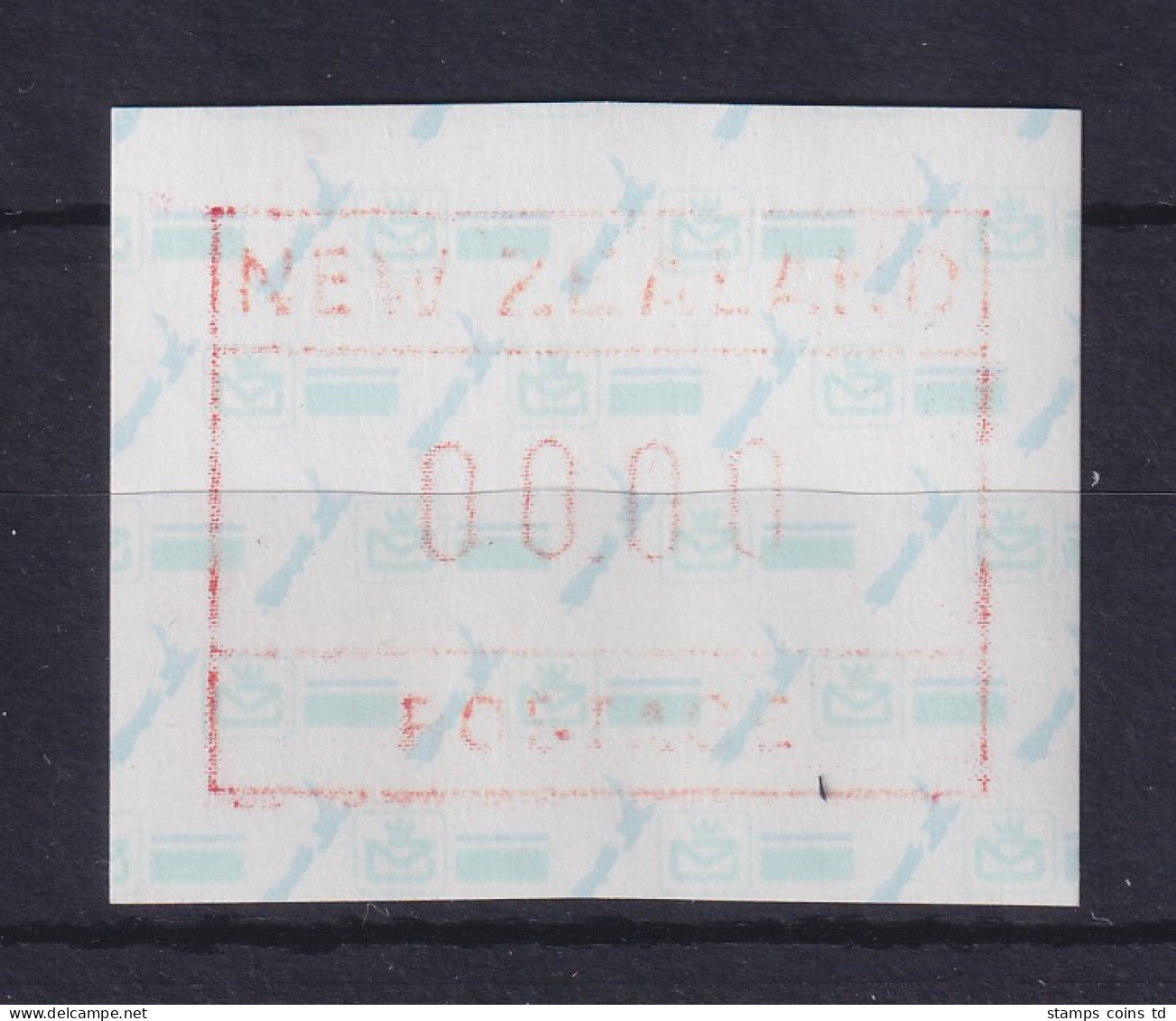 Neuseeland Frama-ATM 2. Ausg. 1986  00.00 - Druck ** - Collections, Lots & Series