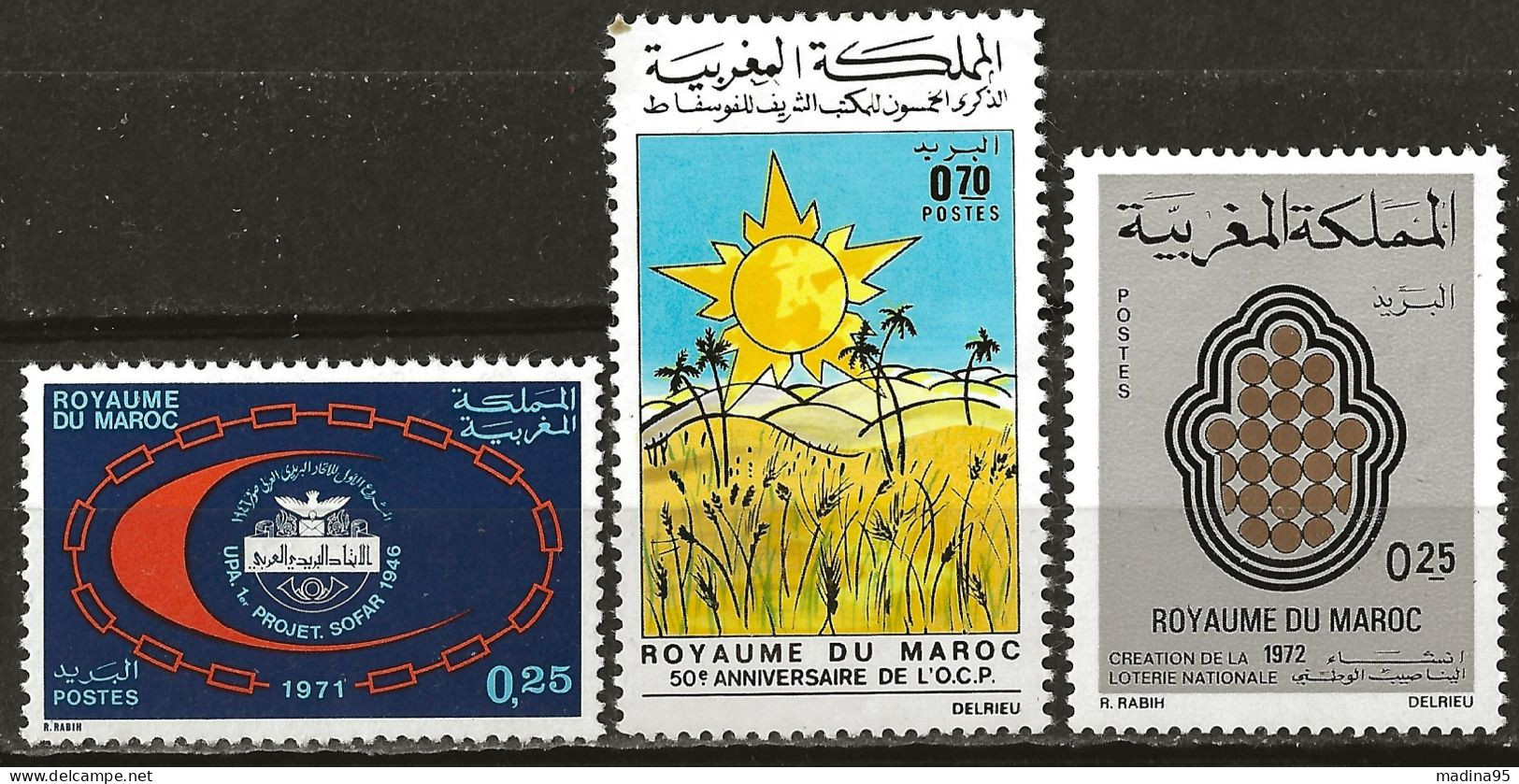 MAROC: **,*, N° YT 627, 628 Et 630ch., TB - Maroc (1956-...)