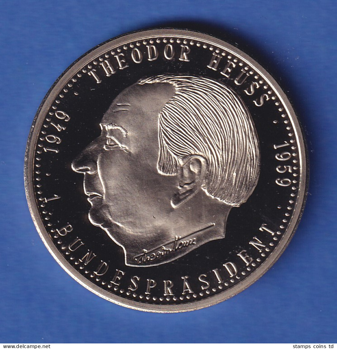  Medaille Deutschland 1997 Bundespräsident Theodor Heuss - Autres & Non Classés