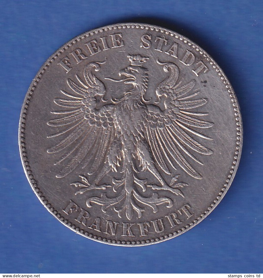 Frankfurt Silbermünze 1 Taler 100. Geburtstag Von Friedrich Schiller 1859 - Otros & Sin Clasificación