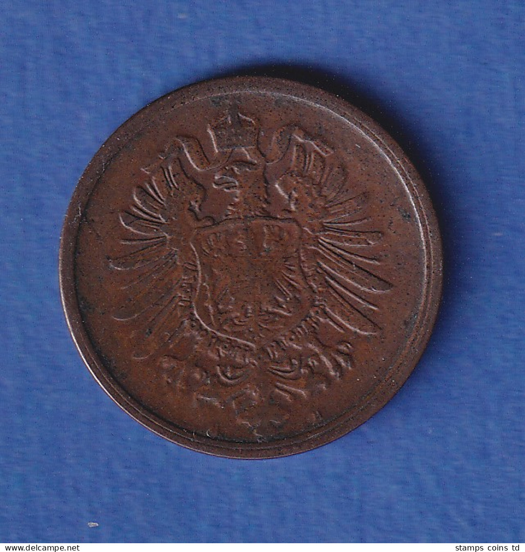 Deutsches Reich Kursmünze 2 Pfennig 1875 B Ss - Andere & Zonder Classificatie