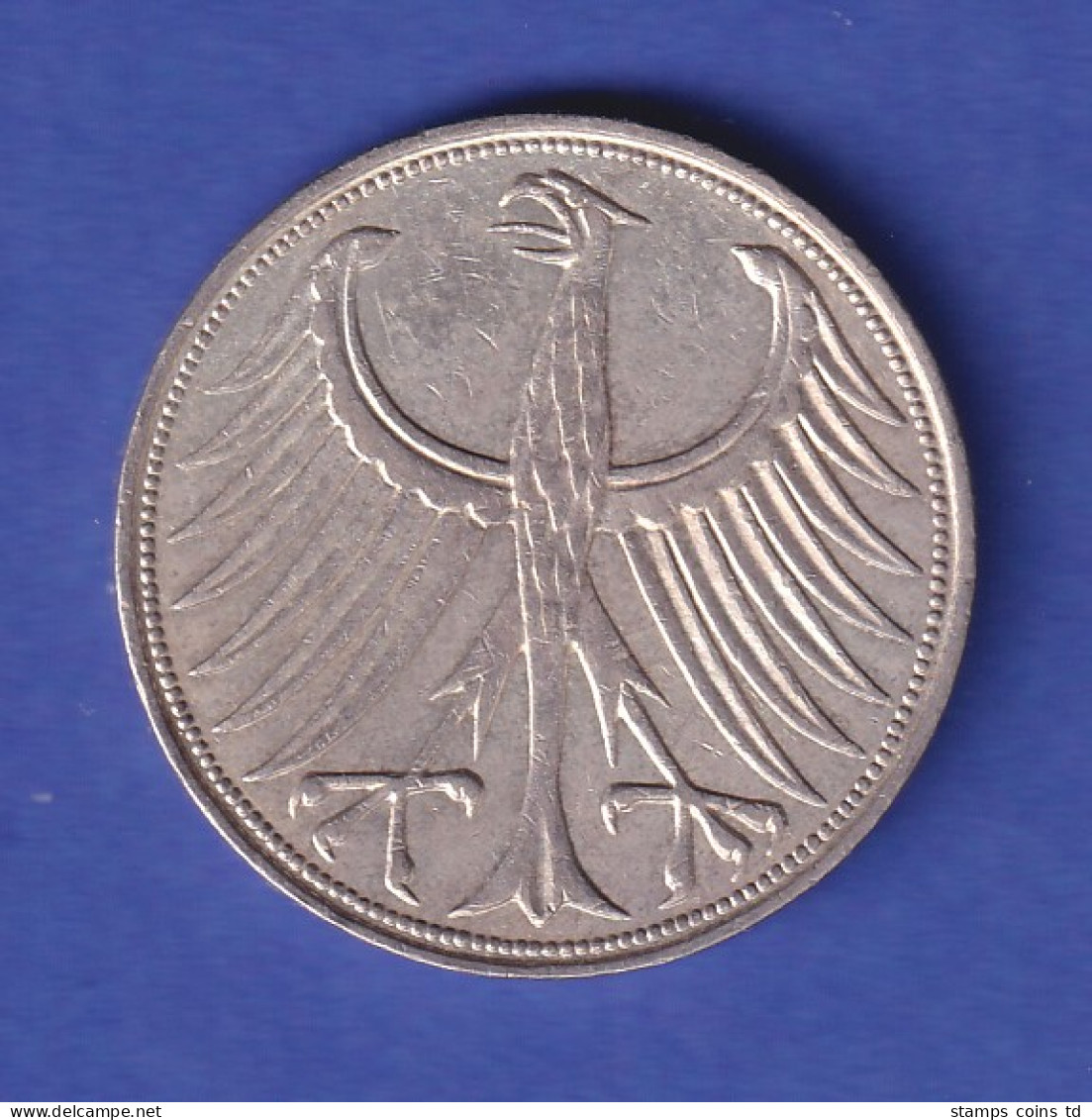 Bundesrepublik Kursmünze 5 Mark Silber-Adler, 1961 J - Autres & Non Classés