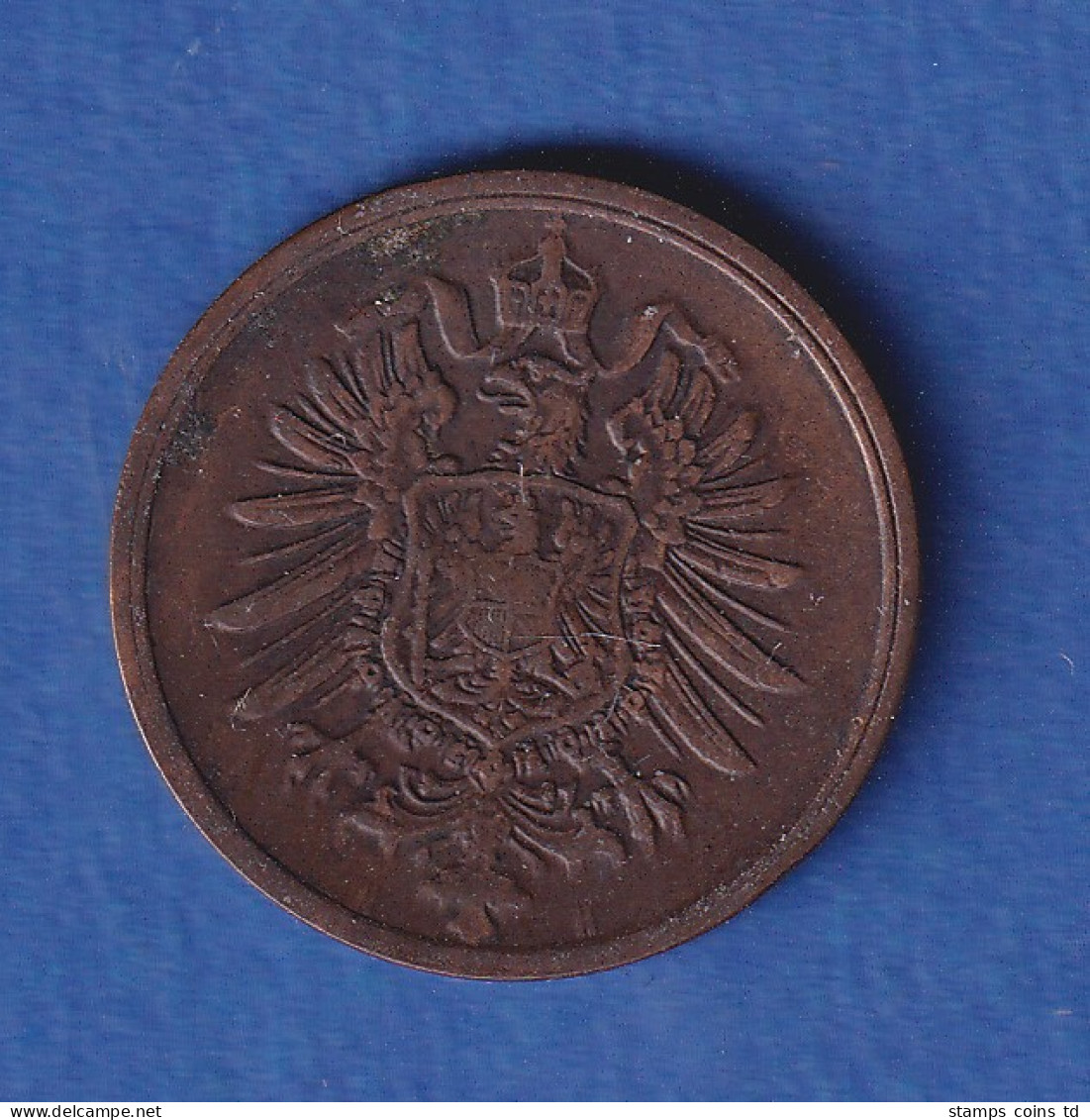 Deutsches Reich Kursmünze 2 Pfennig 1876 H Vz - Altri & Non Classificati