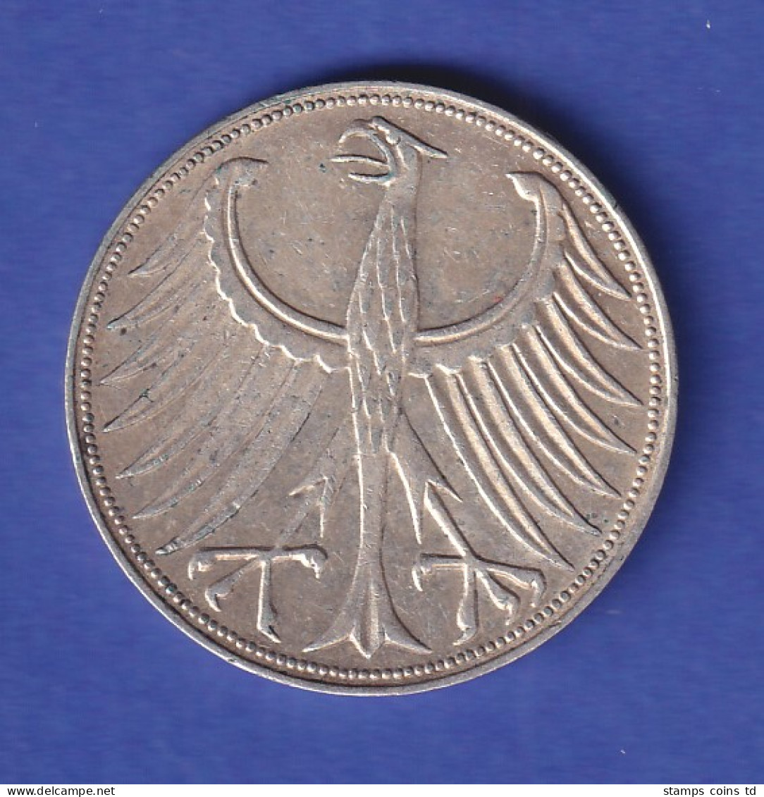 Bundesrepublik Kursmünze 5 Mark Silber-Adler - 1959 G - Other & Unclassified