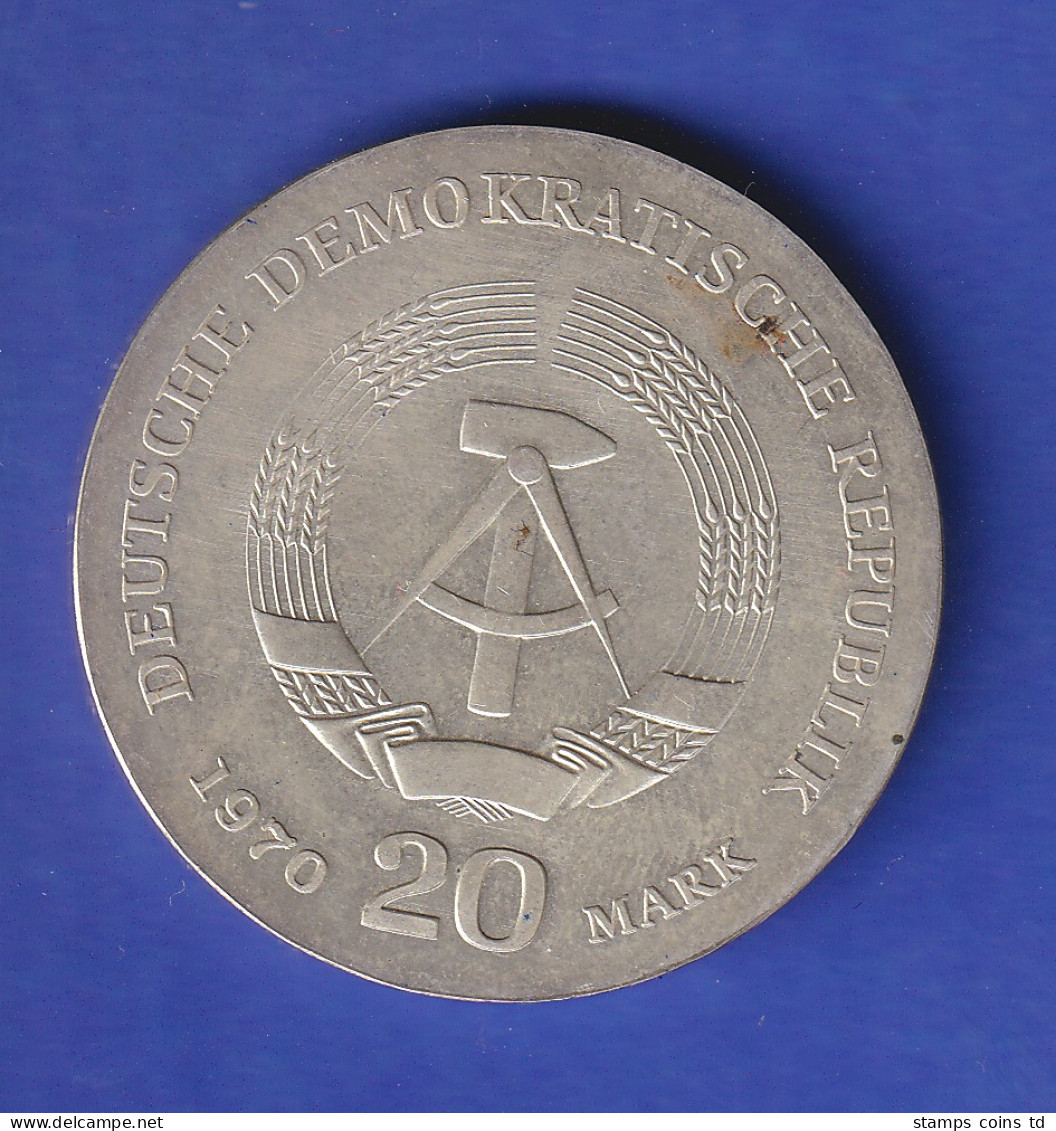 DDR 20 Mark Gedenkmünze 1970 Friedrich Engels Stempelglanz - Andere & Zonder Classificatie