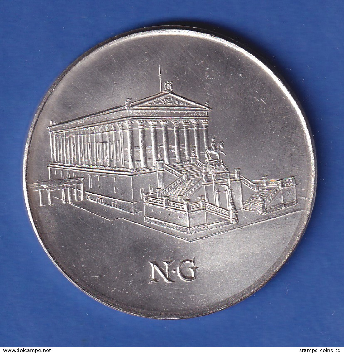 Medaille DDR 1976 - 100 Jahre National-Galerie Berlin  Durchmesser 60 Mm ! - Andere & Zonder Classificatie