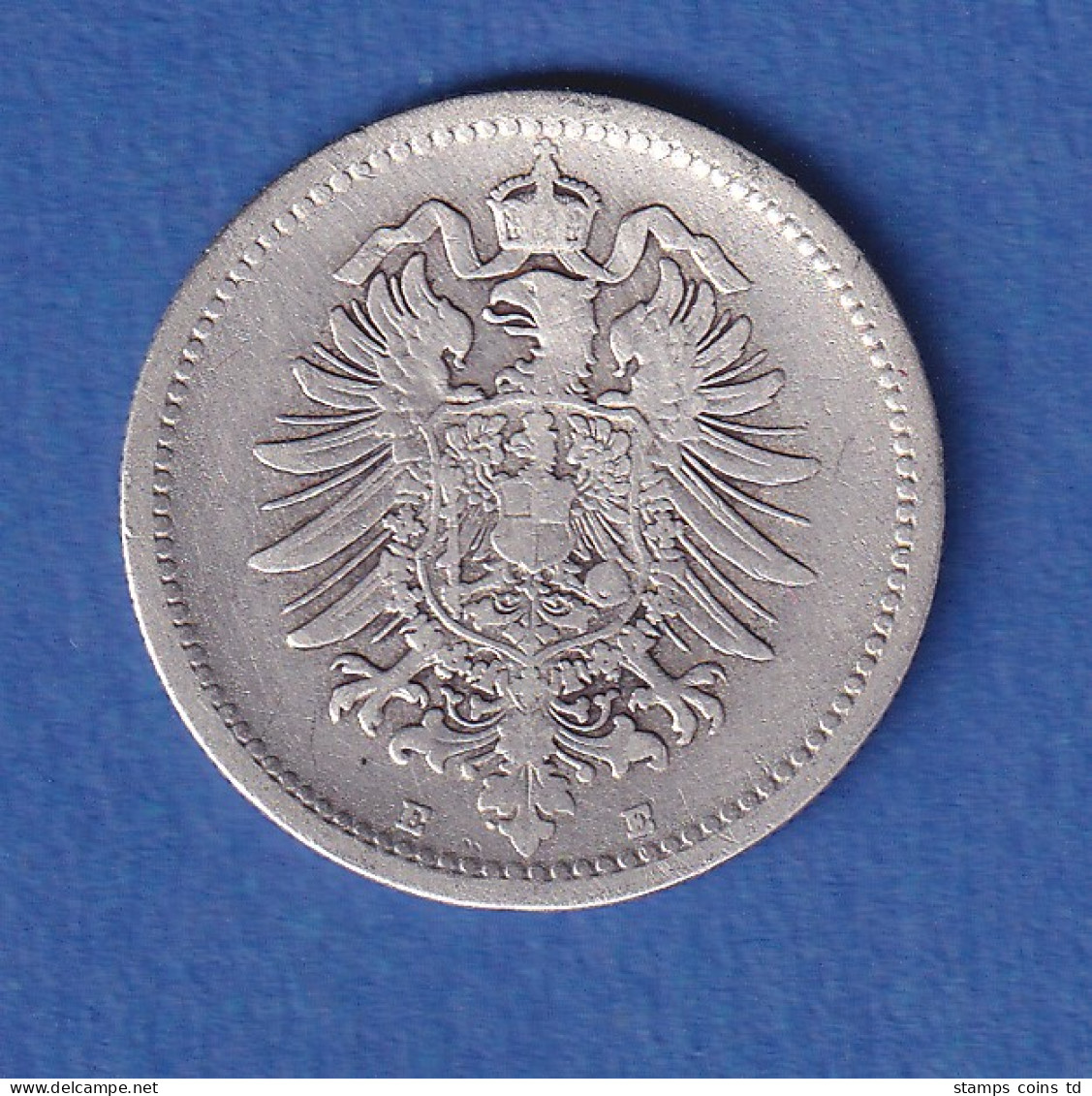 Deutsches Kaiserreich Silber-Kursmünze 50 Pfennig 1876 E Vz - Altri & Non Classificati