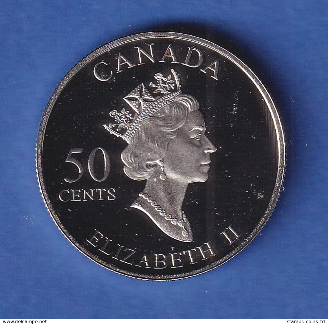 Silbermünze Kanada 2003 Golden Daffodil 50 Cent 9,3g Ag925 PP In Kapsel - Canada