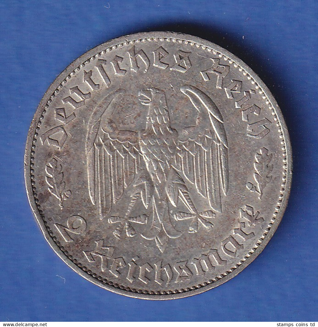 Deutsches Reich 2 Reichsmark - Gedenkmünze Friedrich Schiller 1934 F - 5 Reichsmark