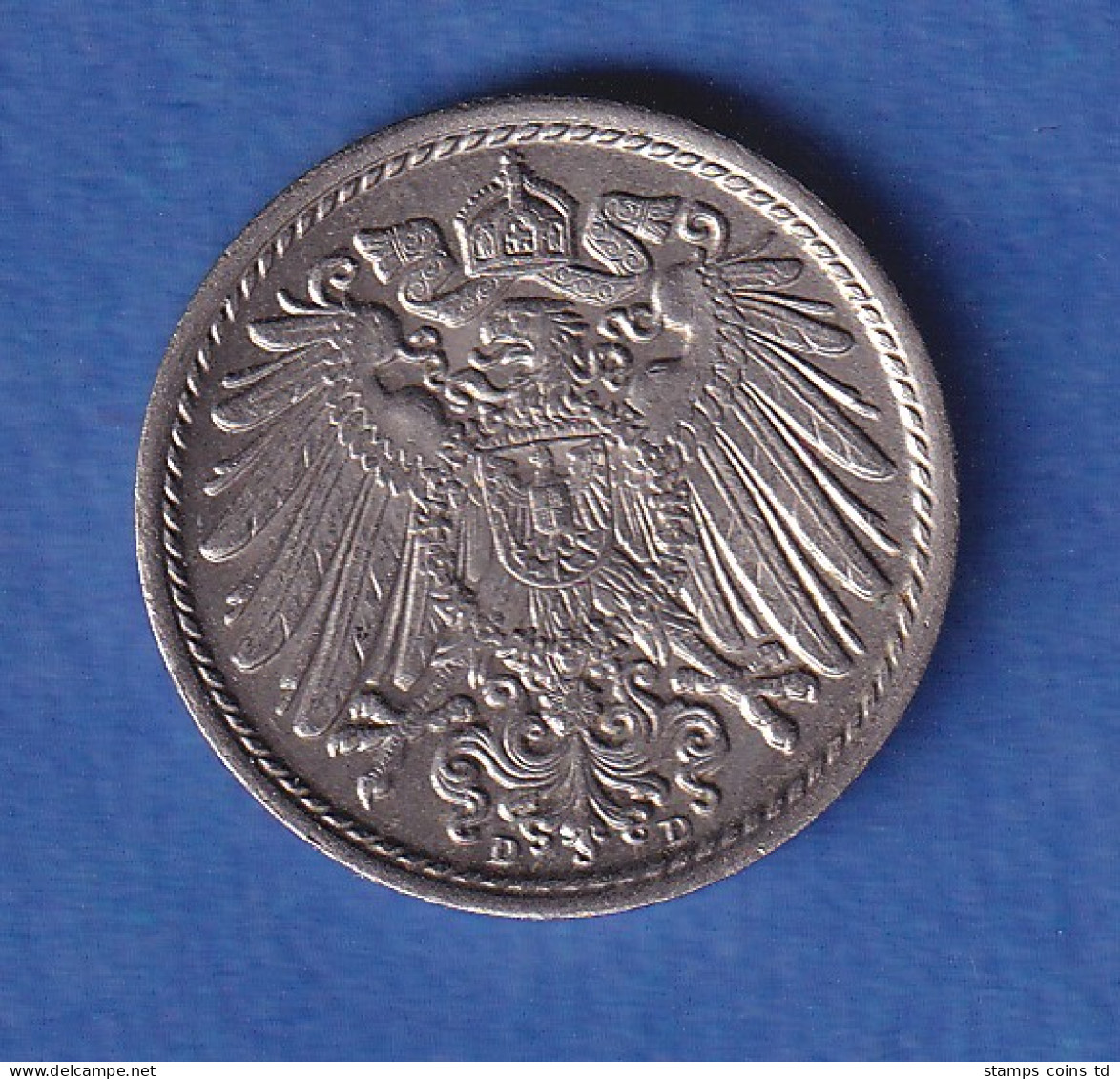 Deutsches Kaiserreich Kursmünze 5 Pfennig 1915 D Vz - Sonstige & Ohne Zuordnung