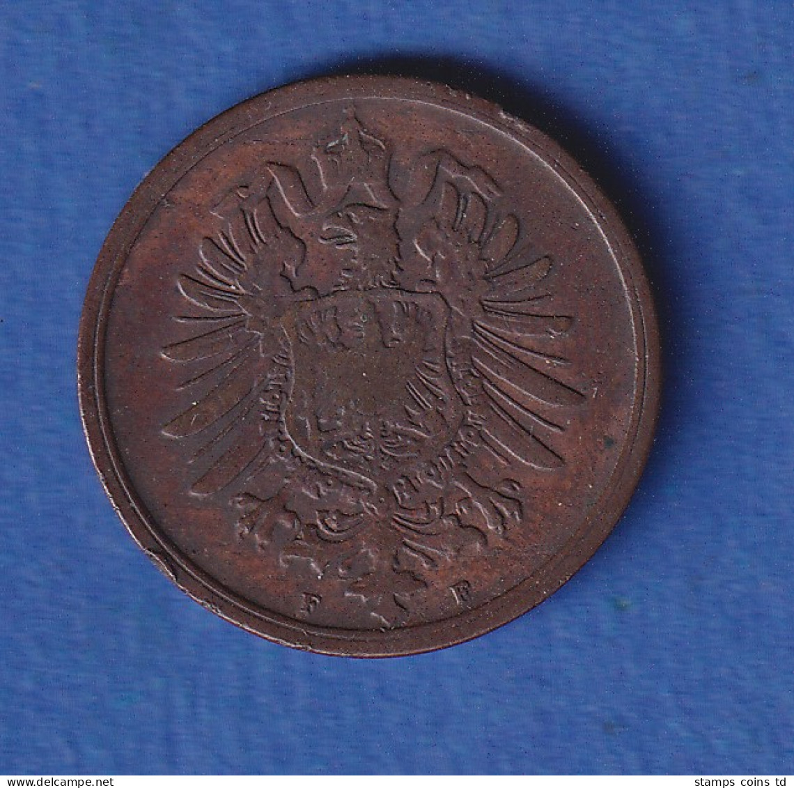 Deutsches Reich Kursmünze 2 Pfennig 1875 F Ss - Andere & Zonder Classificatie