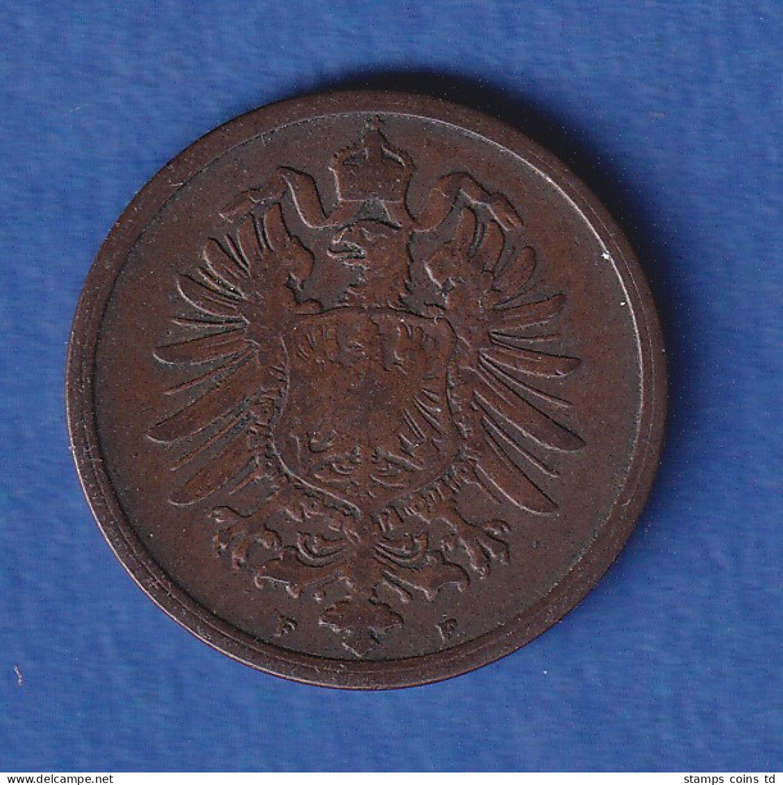 Deutsches Reich Kursmünze 2 Pfennig 1874 F Ss - Other & Unclassified