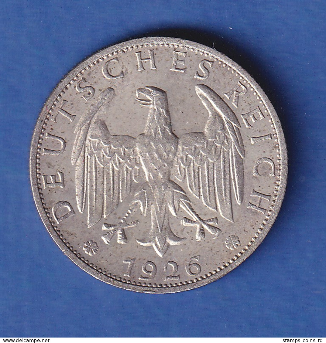 Deutsches Reich Silber-Kursmünze 2 Reichsmark 1926 E - Otros & Sin Clasificación