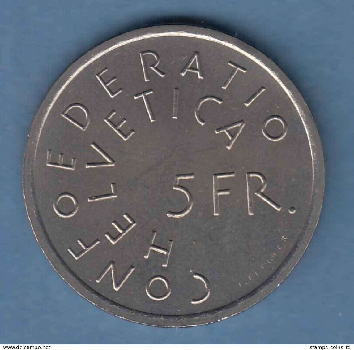 Schweiz 5-Franken Gedenkmünze 1975 HEREDIO NOSTRO FUTURUM - Altri & Non Classificati