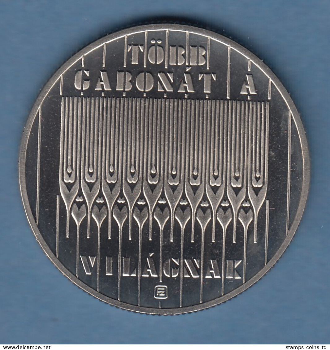 Ungarn 1983 Gedenkmünze 100 Forint FAO  Getreideähren PP - Hongrie