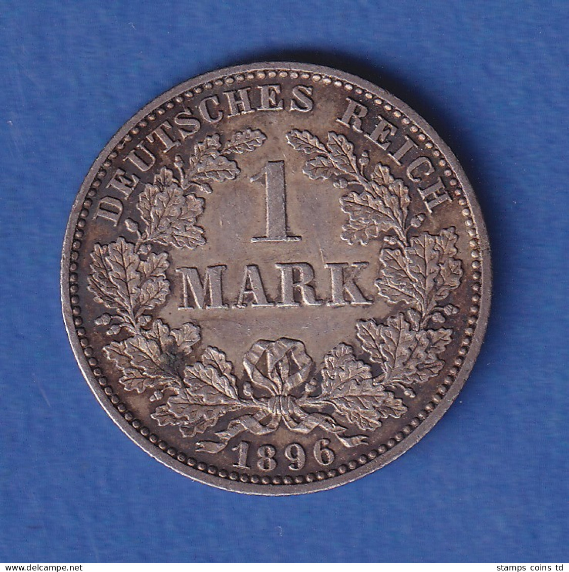 Deutsches Kaiserreich Silber-Kursmünze 1 Mark 1896 E - Sonstige & Ohne Zuordnung