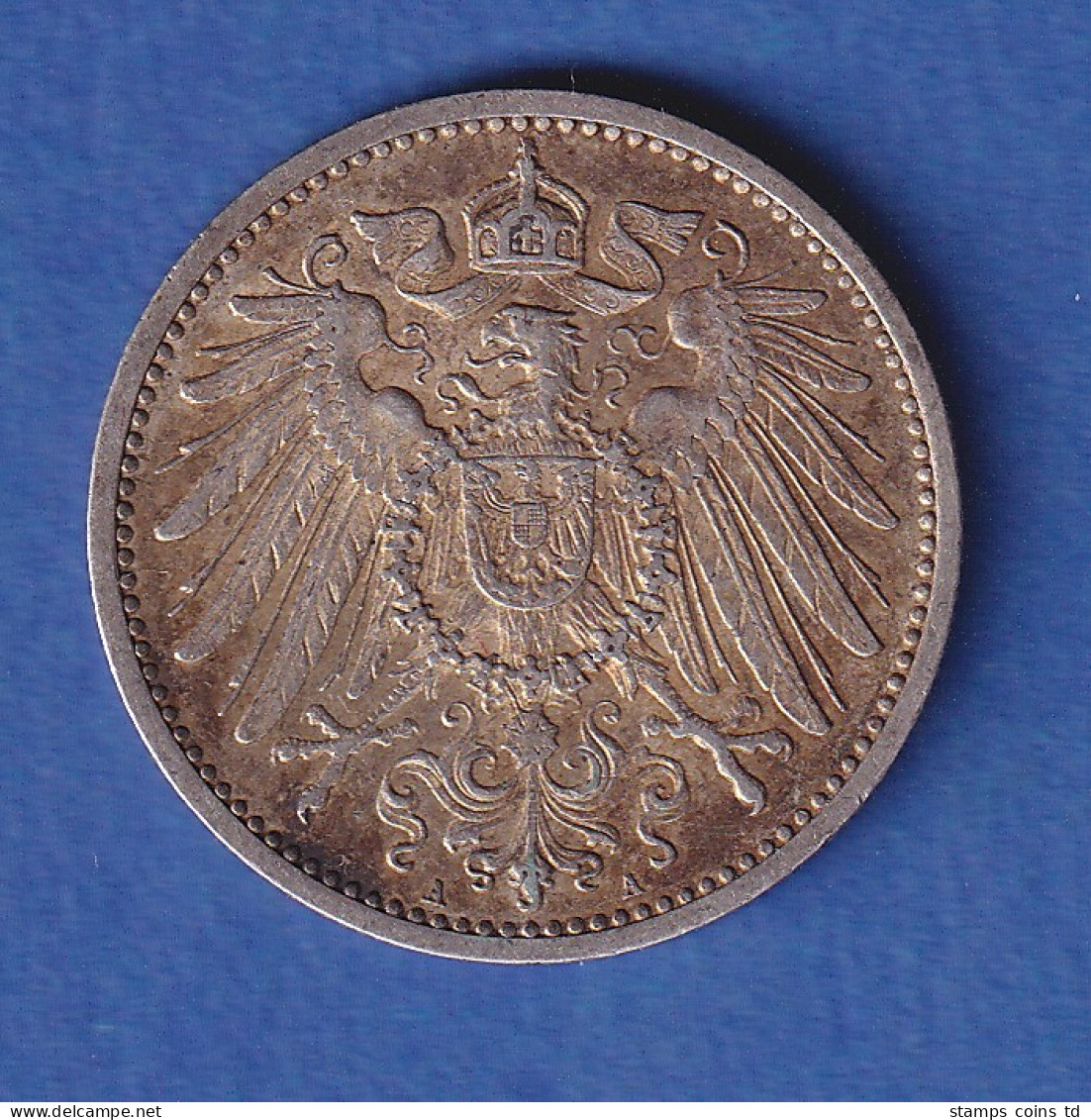 Deutsches Kaiserreich Silber-Kursmünze 1 Mark 1896 A - Sonstige & Ohne Zuordnung