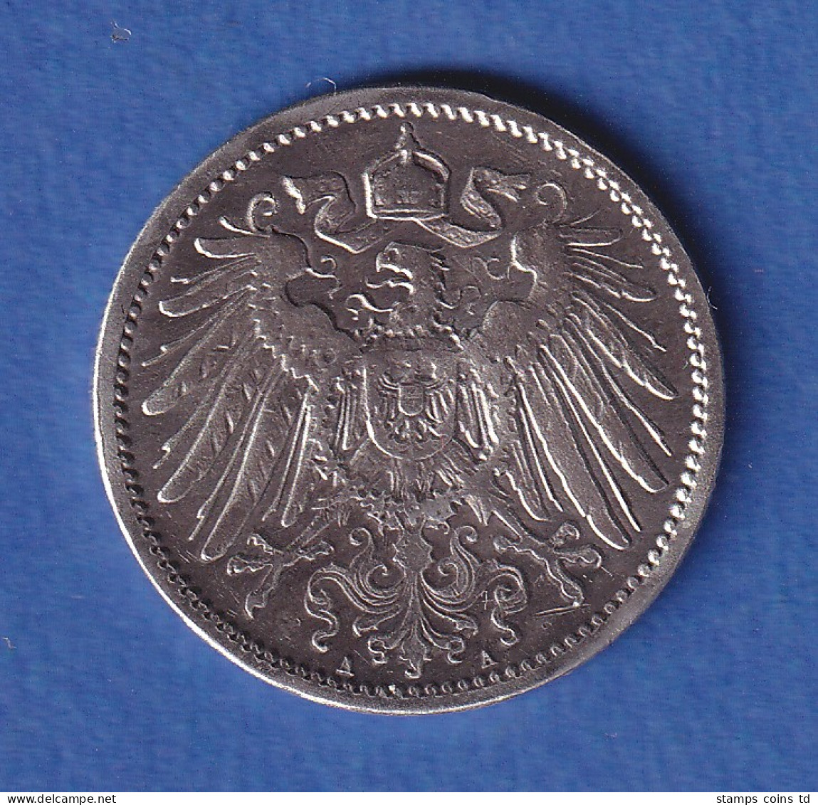 Deutsches Kaiserreich Silber-Kursmünze 1 Mark 1891 A - Sonstige & Ohne Zuordnung